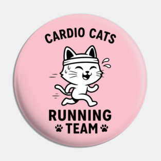 cardio Cats Pin