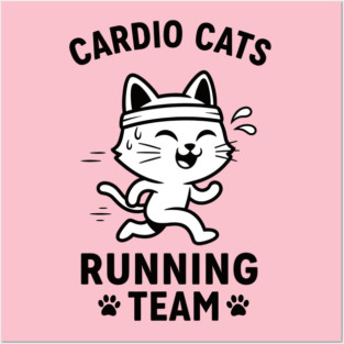 cardio Cats Posters and Art