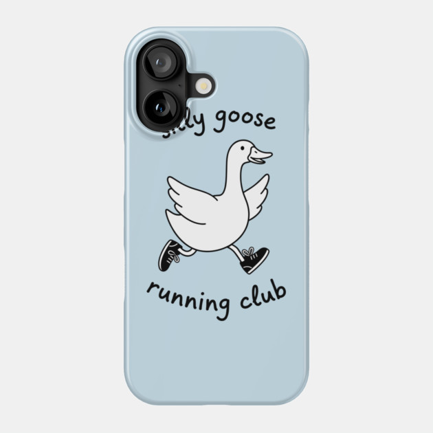 Silly Goose Running Club Phone Case by enrynz