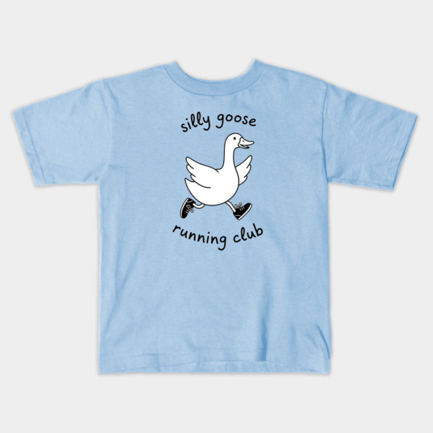 Silly Goose Running Club Kids T-Shirt by enrynz
