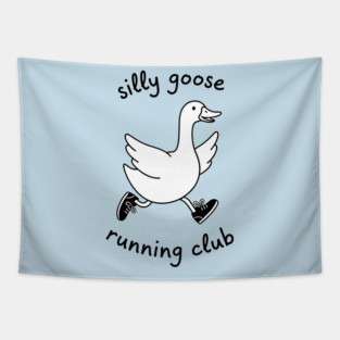 Silly Goose Running Club Tapestry
