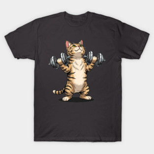 Purrfectly Fit Cat Gym T-Shirt