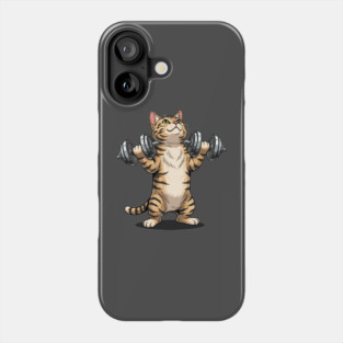 Purrfectly Fit Cat Gym Phone Case