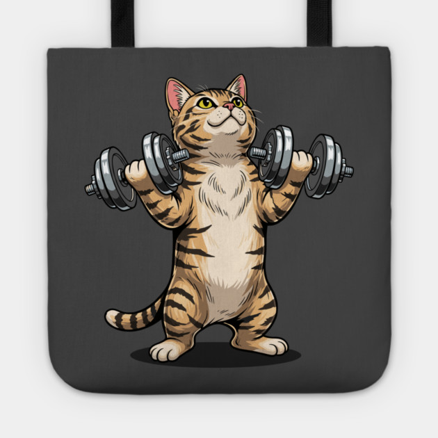 Purrfectly Fit Cat Gym Tote by enrynz
