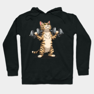 Purrfectly Fit Cat Gym Hoodie