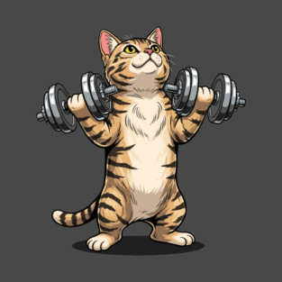 Purrfectly Fit Cat Gym T-Shirt