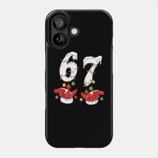 67 Christmas Squad Holiday Lights Sweater Phone Case