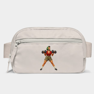 Rosie the Riveter Lifts Heavy Bag