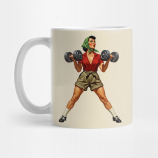 Rosie the Riveter Lifts Heavy Mug