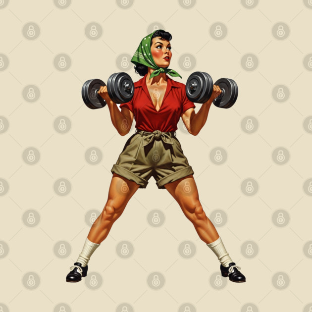 Rosie the Riveter Lifts Heavy by enrynz