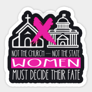 Not The Church Not The State Sticker