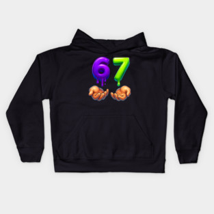 Funny Six Seven 6-7 Meme Kids Hoodie