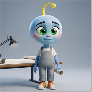 Tiko Blue - Design Integrity Posters and Art