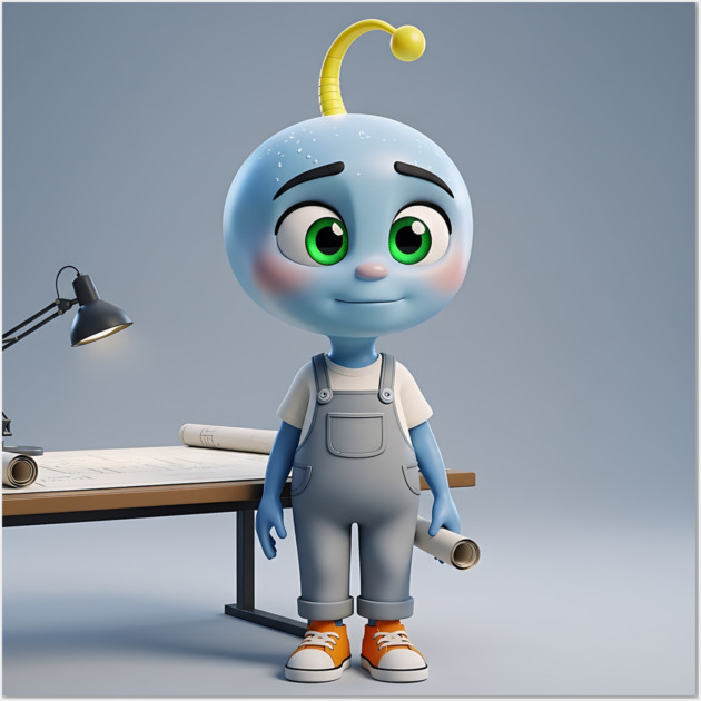 Tiko Blue - Design Integrity Wall Art by Marco Pinhal