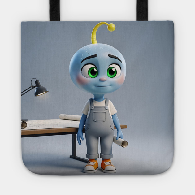 Tiko Blue - Design Integrity Tote by Marco Pinhal