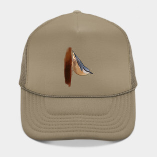 Nuthatch on lookout Hat
