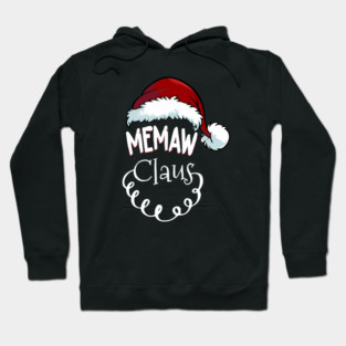 Vintage Memaw Claus Xmas Santa Claus Merry Christmas Hoodie