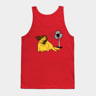 Menopause Humor Cat and her Fan Tank Top