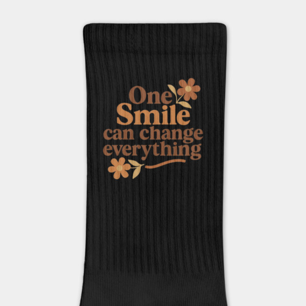 One smile can change everything, positive quote by Patience's Store