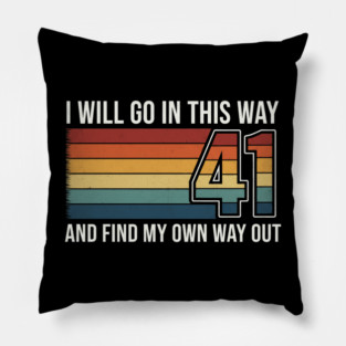 41 Lyric - Retro Vintage Stripes 90's Dave Matthews Band Pillow