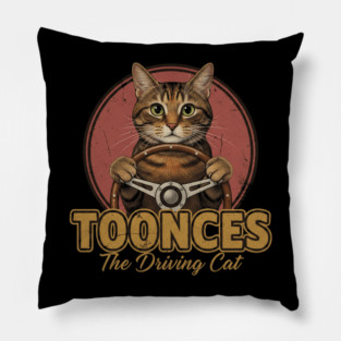 Toonces The Driving Cat Pillow