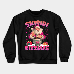 Xmas 67 Skibidi Six Seven Rizzmas Funny Christmas 2025 Crewneck Sweatshirt