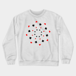 Hearts, Spades, Diamonds, and Clubs Crewneck Sweatshirt