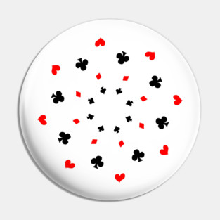 Hearts, Spades, Diamonds, and Clubs Pin
