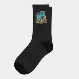Senegal cultural design 2 Socks