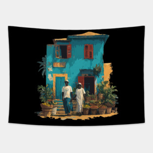 Senegal cultural design 2 Tapestry