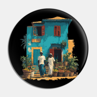 Senegal cultural design 2 Pin