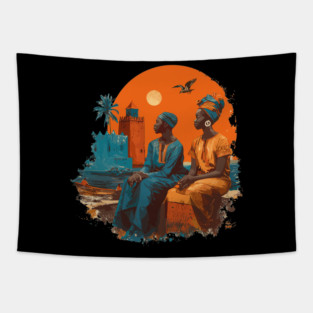 Senegal cultural design Tapestry