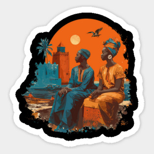 Senegal cultural design Sticker