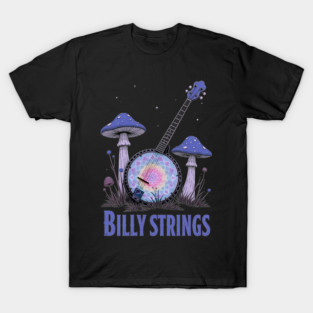 Billy Strings Banjo and Mushrooms T-Shirt