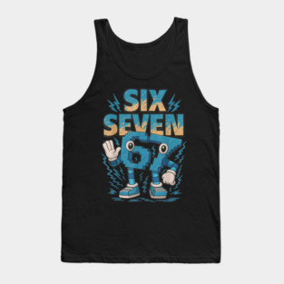 Kids Meme 67 Six Seven 6 7 Italian Brainrot Tank Top