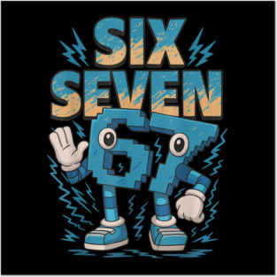 Kids Meme 67 Six Seven 6 7 Italian Brainrot Posters and Art