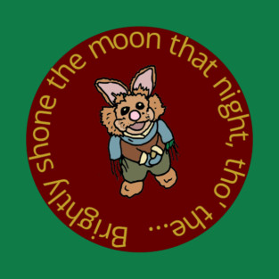 Bean Bunny - Good King Wenceslas circle graphic T-Shirt