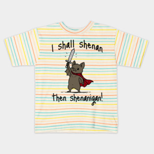 Cute Quest Bat says I Shall Shenan Then Shenanigan! Kids T-Shirt
