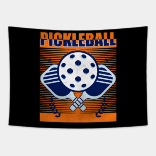 Best Pickle Ball Tee Team Lovers Cool Pickleball Player Tapestry
