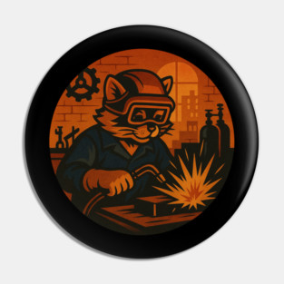 Welding Cat Pin