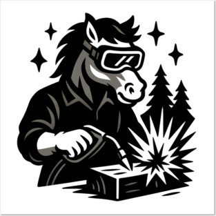Welding Horse Posters and Art
