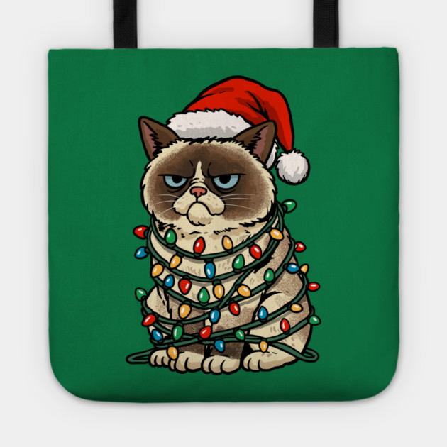 Jolly Christmas Cat Tote by GoshWow®
