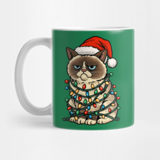 Jolly Christmas Cat Mug