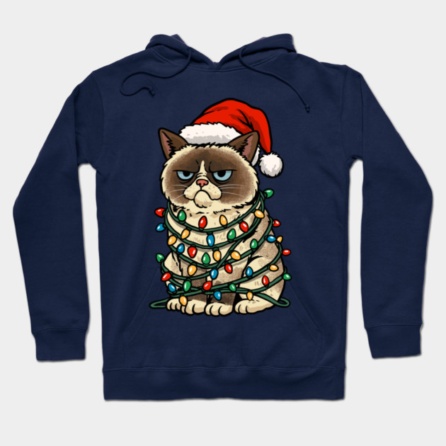 Jolly Christmas Cat Hoodie by GoshWow®