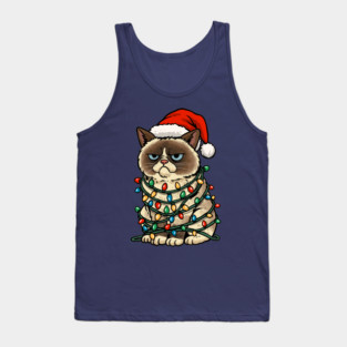Jolly Christmas Cat Tank Top