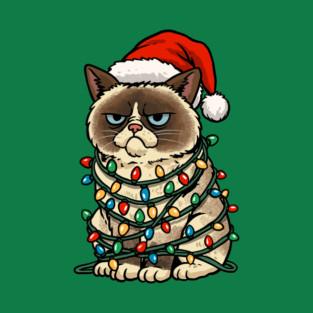 Jolly Christmas Cat T-Shirt