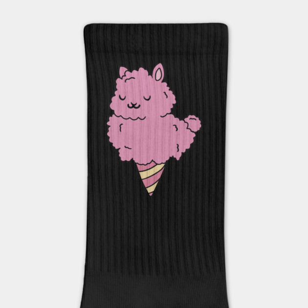 Cute Pink Llama Alpaca Icecream Shape by logiamerch