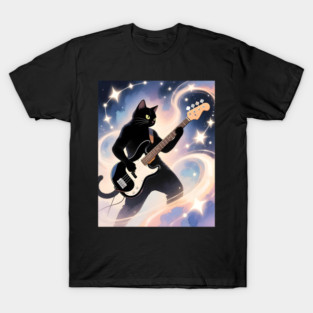 Cosmic Cat Bassist T-Shirt
