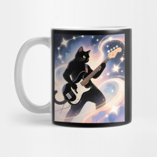 Cosmic Cat Bassist Mug