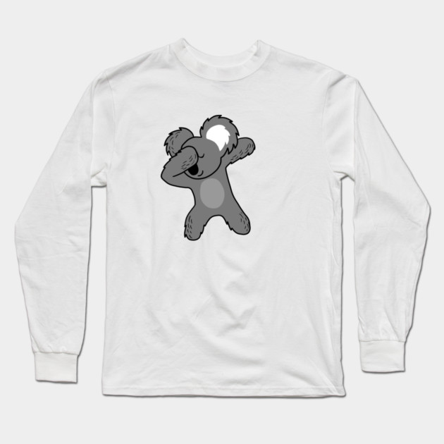 Funny Koala Bear Dab Dabbing Dance Long Sleeve T-Shirt by logiamerch